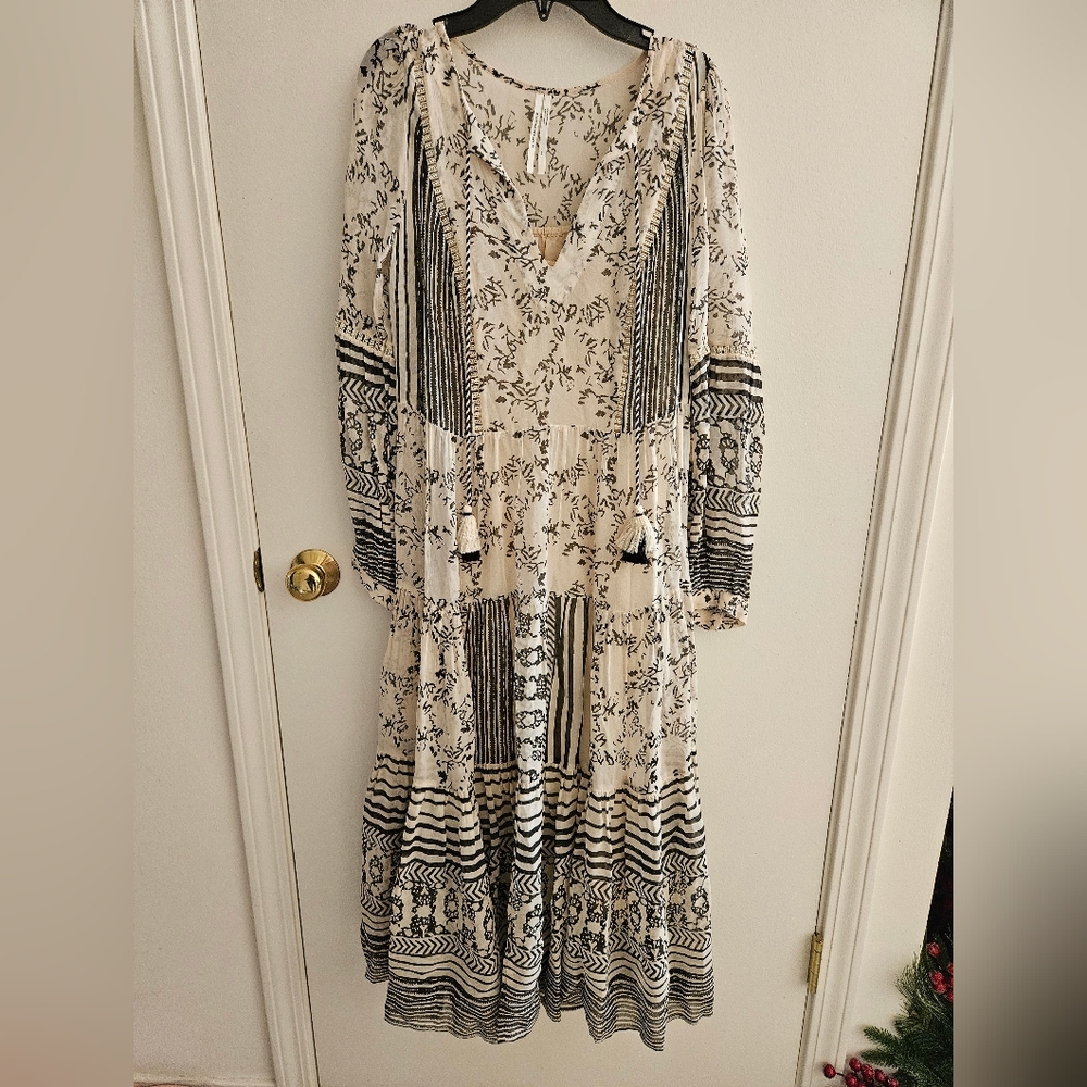 Anthropologie Talulah Tiered Midi Dress